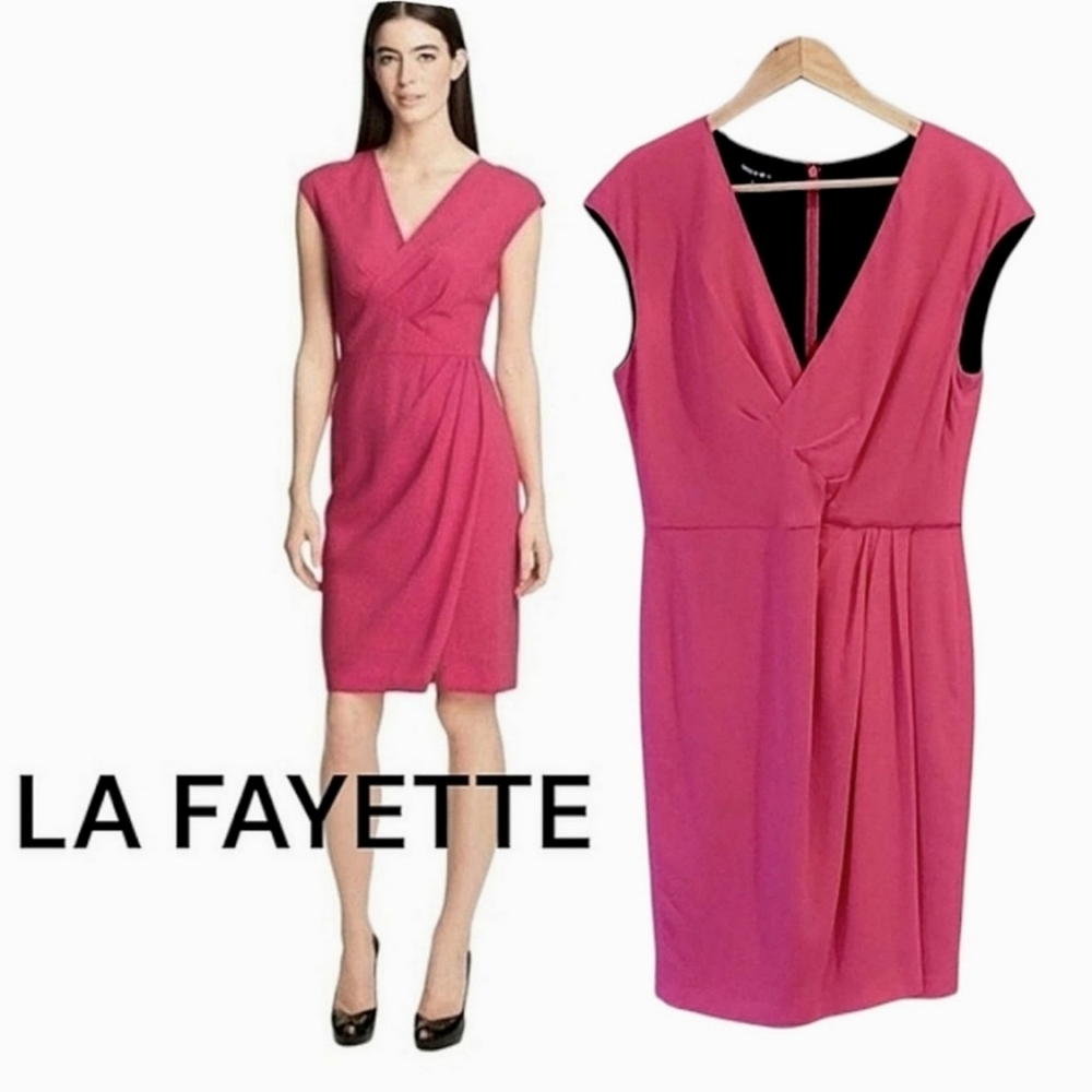 Lafayette. Size 6 Pink Sheath  Dress,
